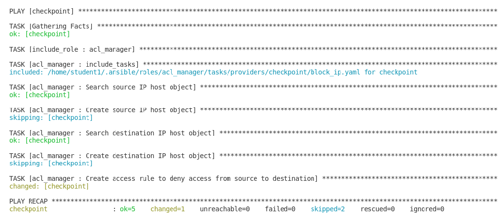 Playbook with new firewall rule