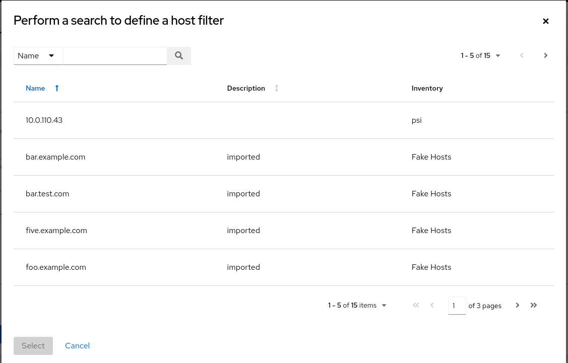 Dfine host filter