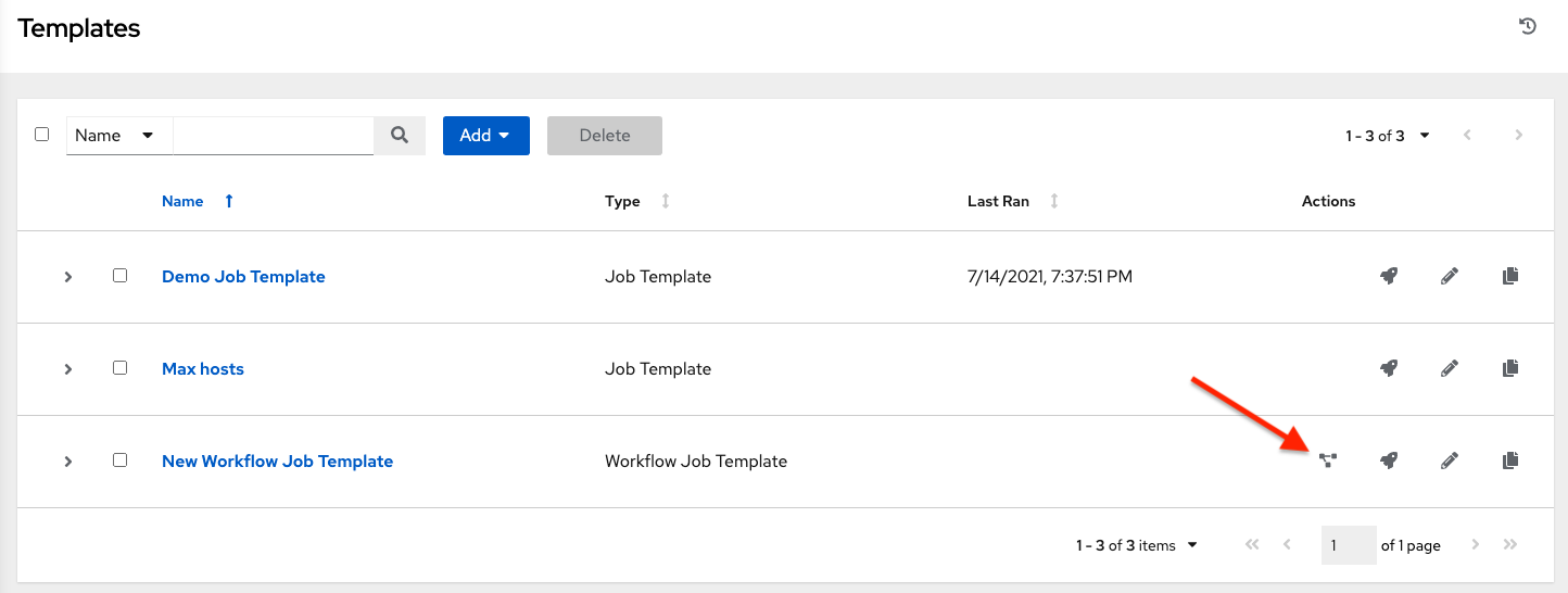 Workflow templates home