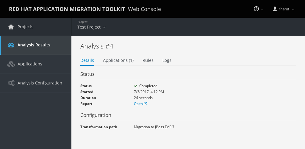 Web Console Guide Red Hat Application Migration Toolkit 4.1 | Red Hat ...