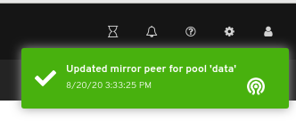 Edit peer notification