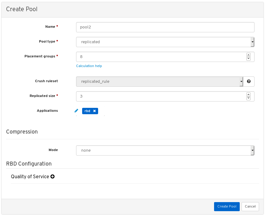 create a replicated pool