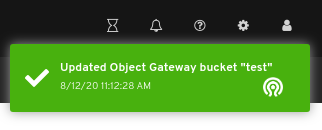 Bucket edit notification