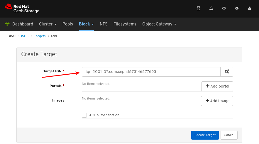 Modify Target IQN