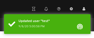 User edit notification