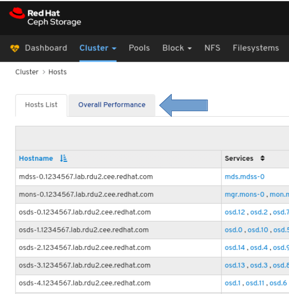 Click host overall performance