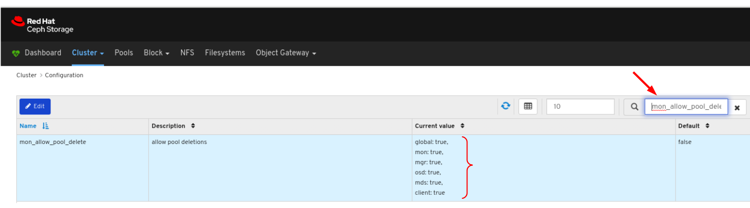 Edit Configuration