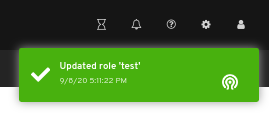 Edit role notification