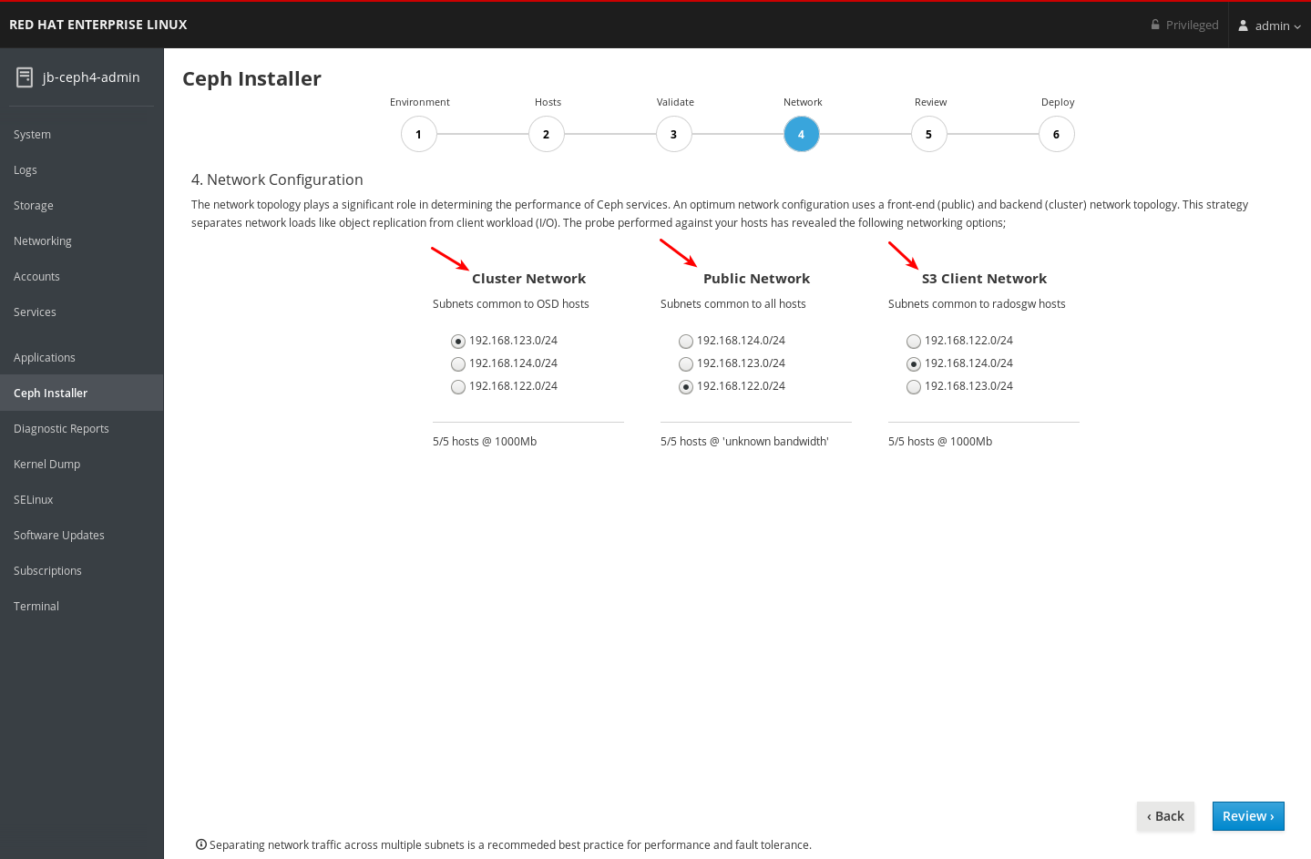 Network page and network types