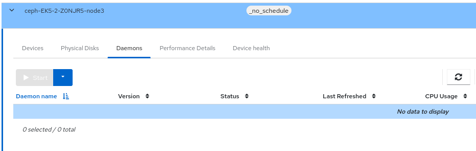 Checking the status of host daemons