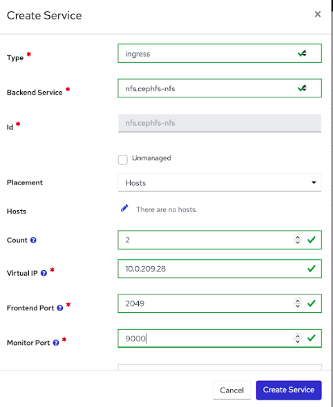 Upgrade NFS service window