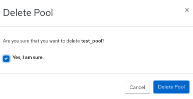 Delete pools