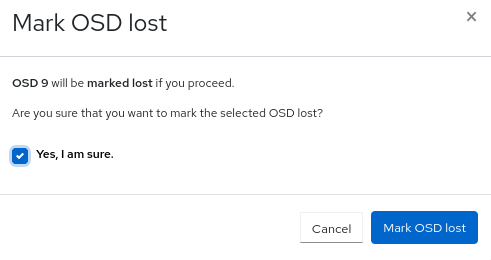 标记 OSD lost
