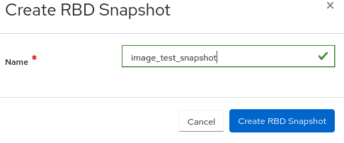 Creating snapshot of images