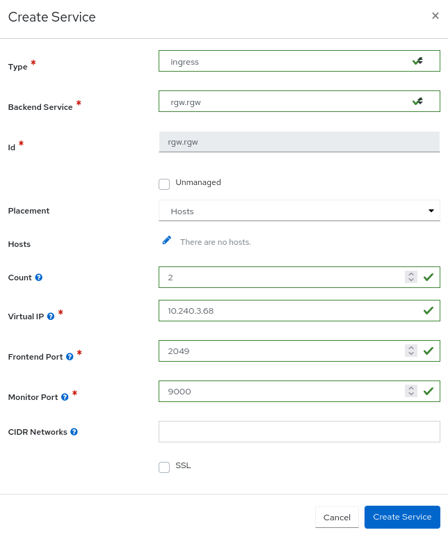 Creating `ingress` service