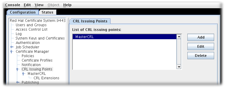 Default CRL Issuing Point