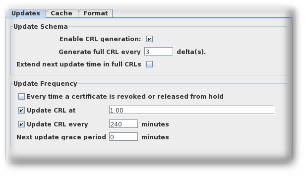 CRL updates tab drift prevention