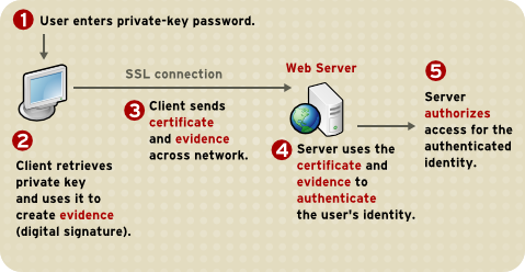 使用证书将客户端验证到服务器