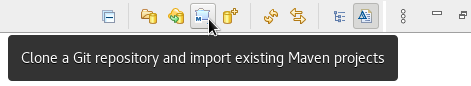 clone a Git repo and import existing maven projects
