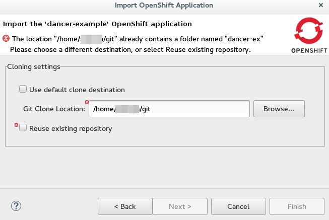 Git clone location reuse