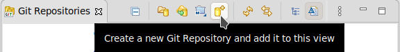 Click the Create a new Git Repository button