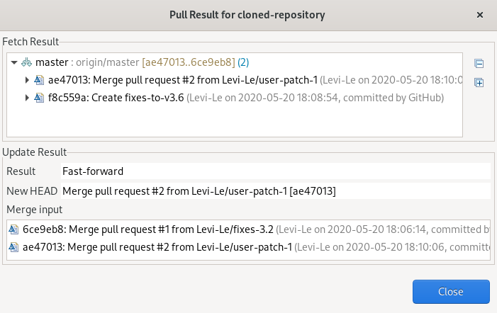 crs pull request