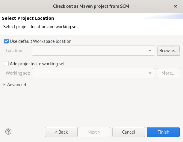 crs remote maven project location