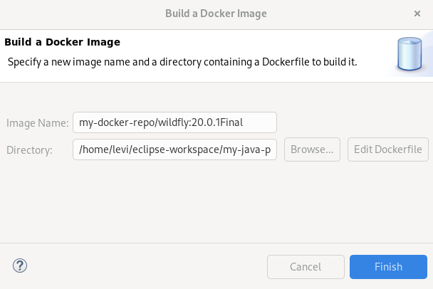 crs building a docker image