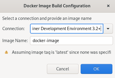 crs creating docker image