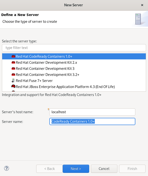 crs creating crc server