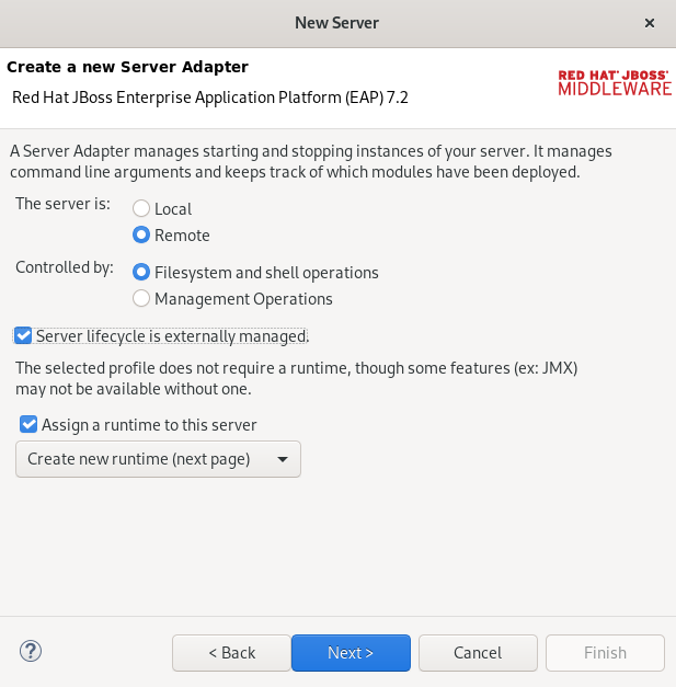 crs create a new server adapter