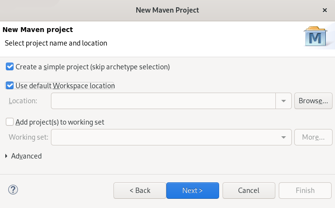crs creation of maven project