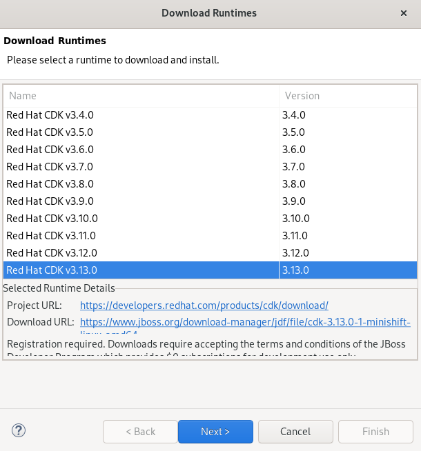 crs cdk runtimes