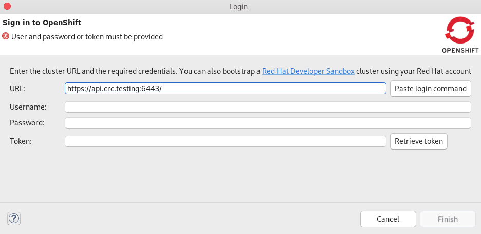 crs bootstrap a developer sandbox cluster