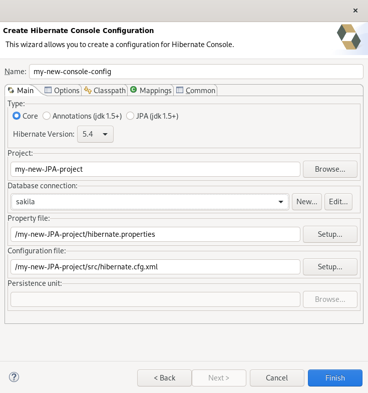 crs creation of console config