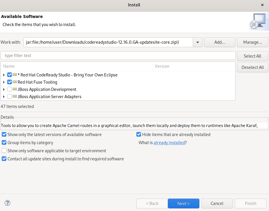 crs offline install