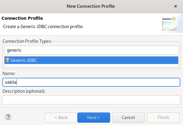 crs creating generic jdbc connection