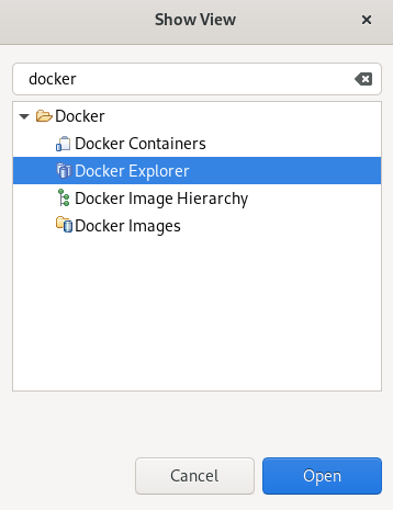 crs opening docker explorer