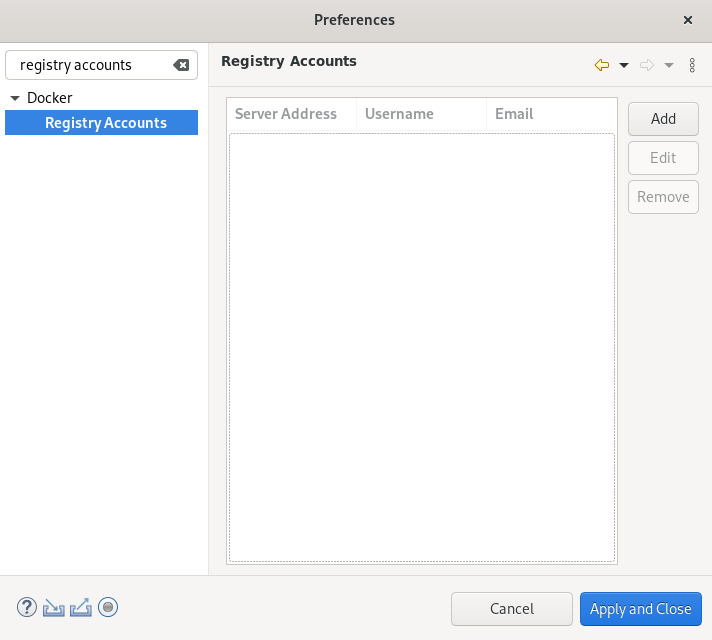 crs registry accounts