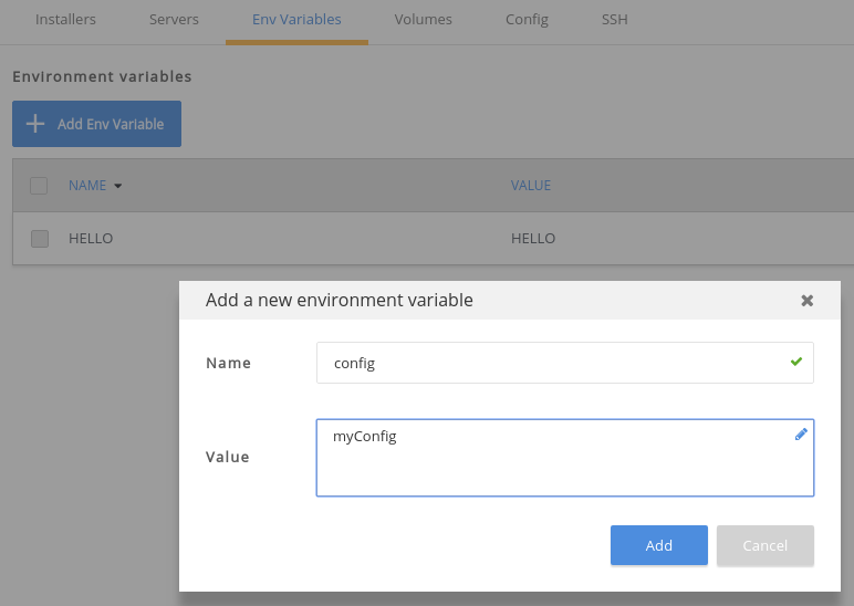 env variable