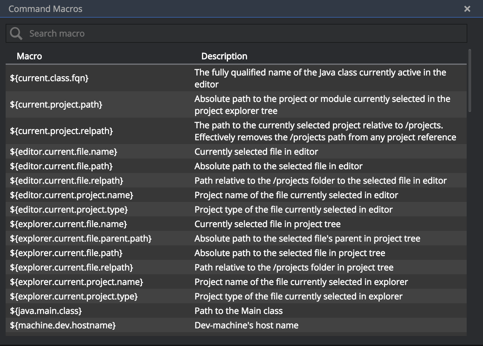 Command macros. Command macros как установить. Path of the Explorer описание. Codenvy.