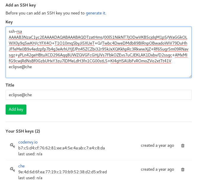 ssh gitlab