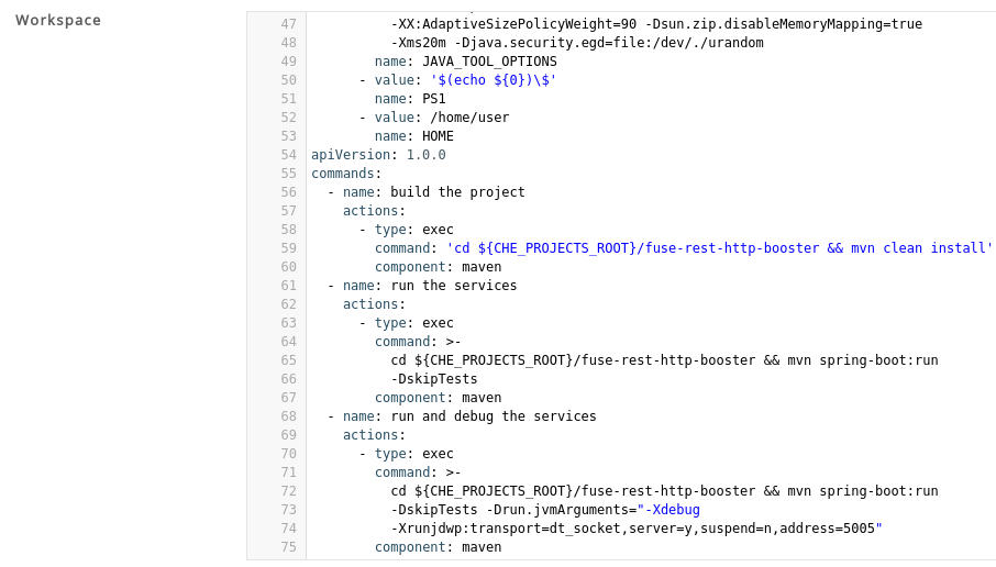 YAML configuration