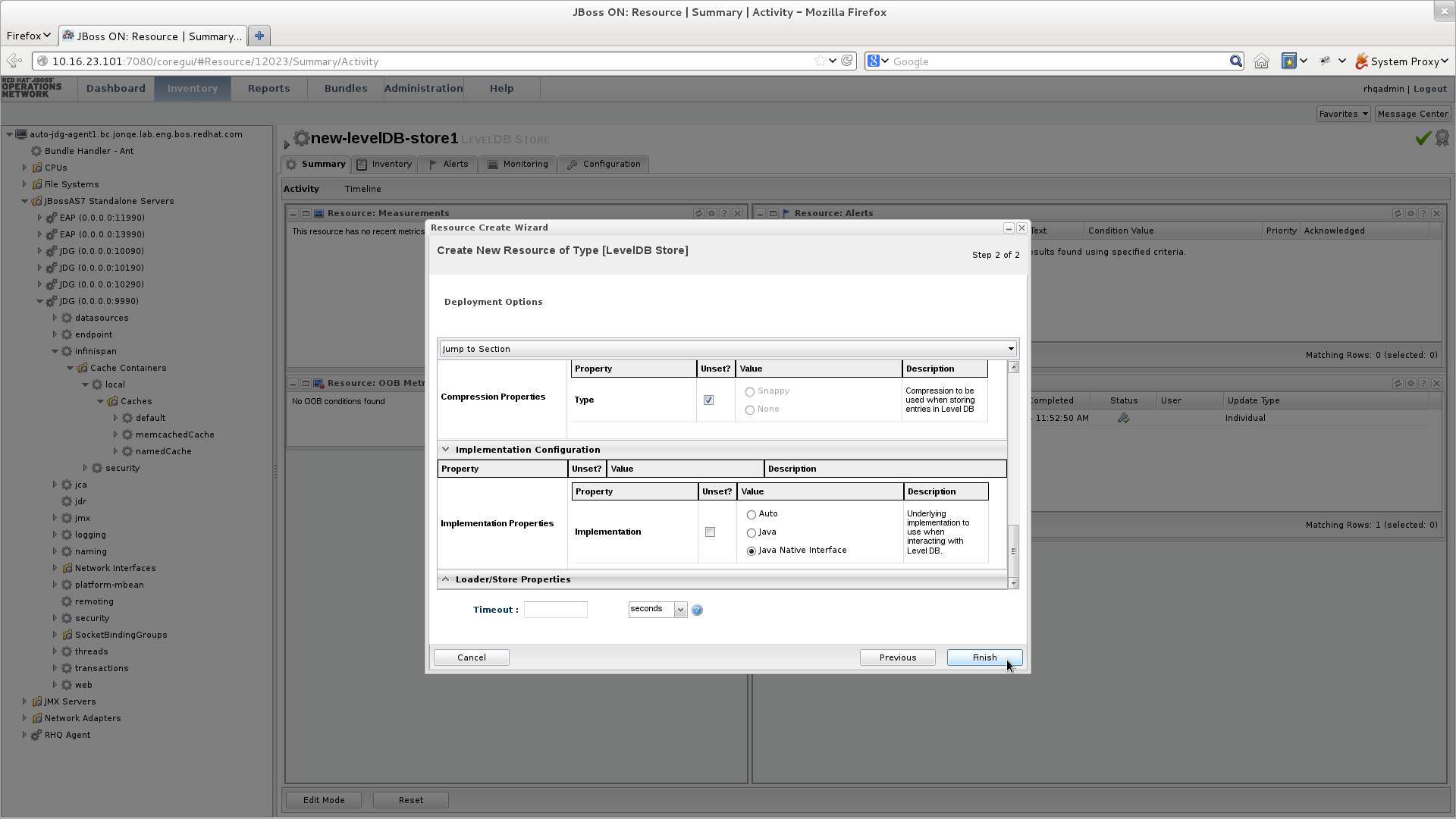 Configure the new LevelDB Cache Store