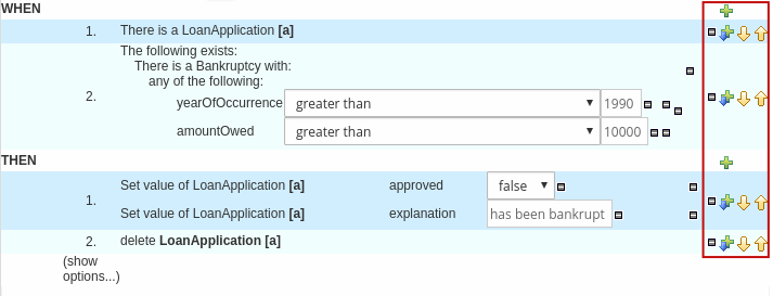 The guided rules designer