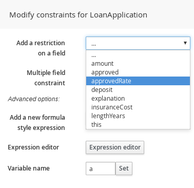 Modifying a condition