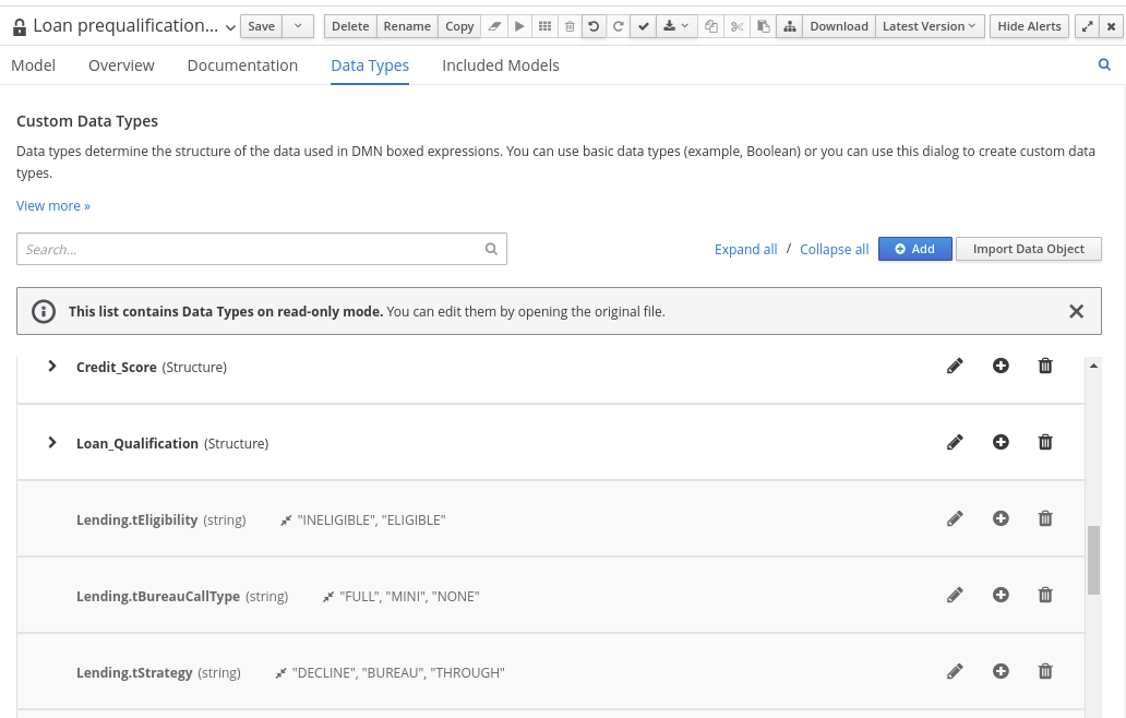 dmn include model data types