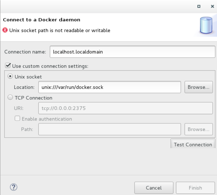 docker for mac unix socket does not exists