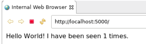 Application Running on Localhost