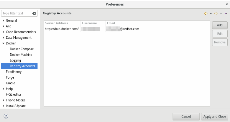Creating a New Registry Account